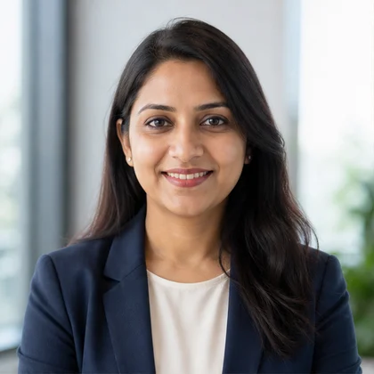 Indian procurement manager portrait